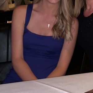 Purple Sleeveless Mini Dress